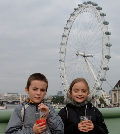 James and Emily on Westminster Bridge