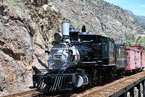 D&RGWRR No. 278 at Cimarron, CO