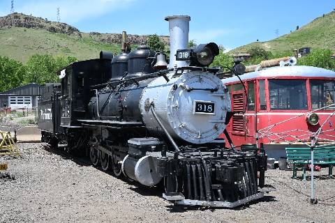 D&RGWRR locomotive at Colorado Railroad Museum