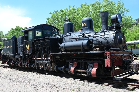 Shay locomotive at Colorado Railroad Museum