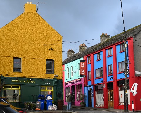 Brightly-coloured streetscape, Athlone