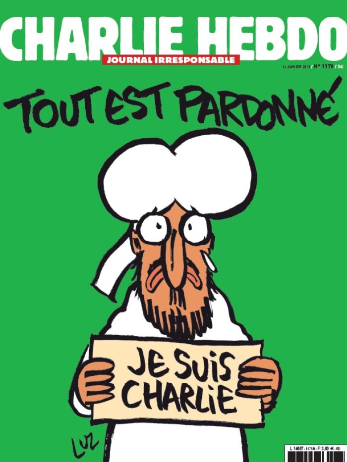 Charlie Hebdo Survivors’ edition cover