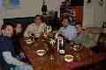 Christmas dinner table
