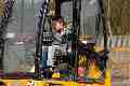 James on a digger