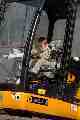 Morgan on a digger