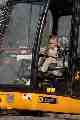 Morgan on a digger