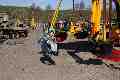 James on the digger roundabout