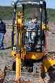 James on a digger