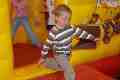 Morgan on the bouncy castle