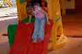 Emily on the mini-slide