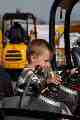 Morgan on a digger