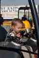 Morgan on a digger