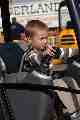 Morgan on a digger