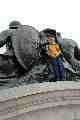 James on Queen Victoria Monument