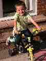 James on his bike