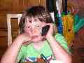 Joanna on the phone