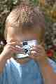 Morgan taking photos